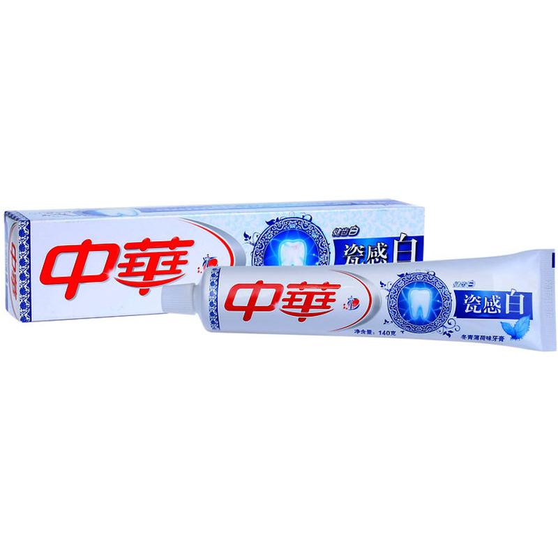 中华 (Zhong Hua) 瓷感白牙膏 冬青薄荷味140g[联合利华]