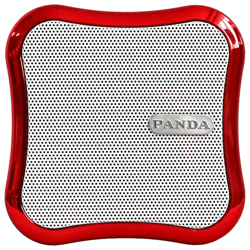 PANDA/熊猫DS-122便携式插卡收音机音箱MP3播放器小型迷你听歌唱戏音乐戏曲充电插卡音响 深红色
