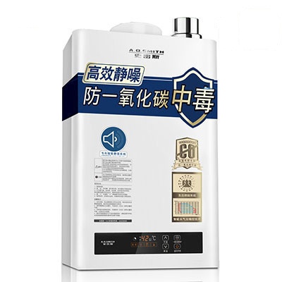 史密斯（A.O.Smith)16升燃气热水器JSQ33-N3L 防煤气中毒 静音恒温 天然气(美国灰)