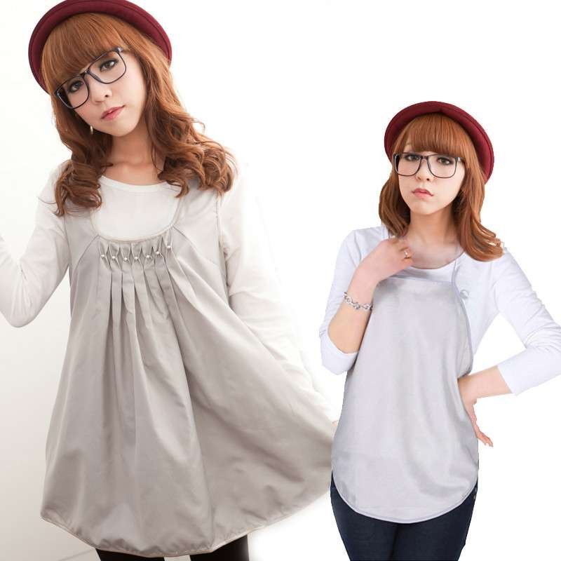 添香防辐射服 防辐射衣 孕妇装银纤维 马甲裙88116 (浅灰色)+银纤维肚兜