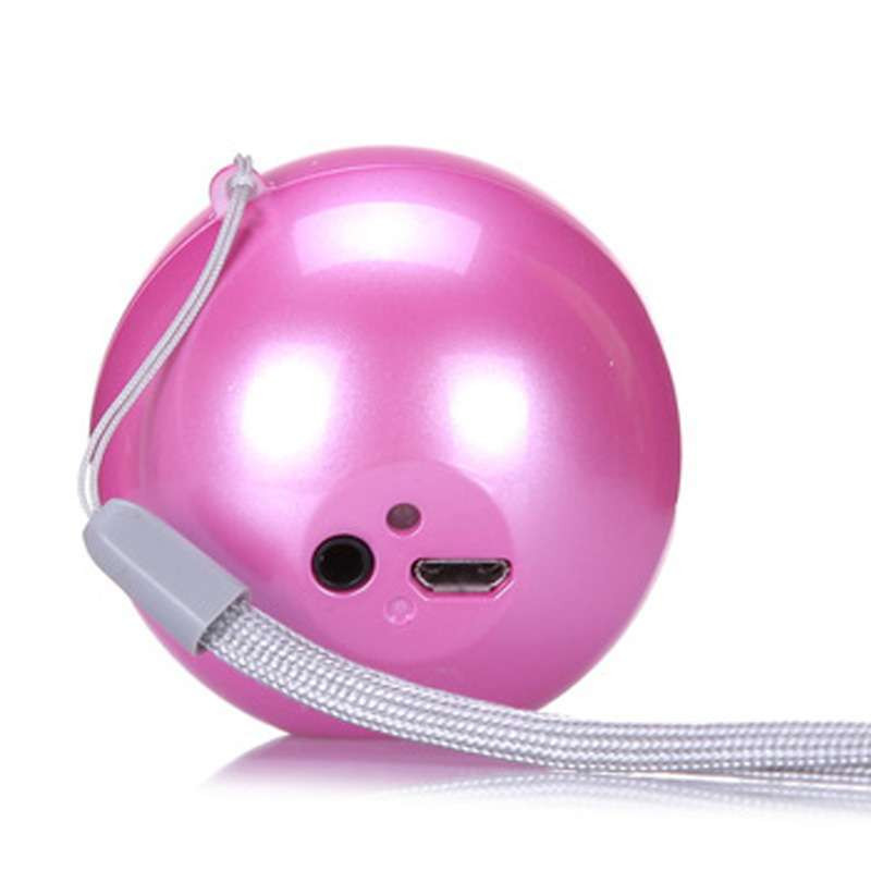 嘉速 便携式笔记本电脑小音箱 锂电池供电 USB2.0笔记本电脑音响(粉色)