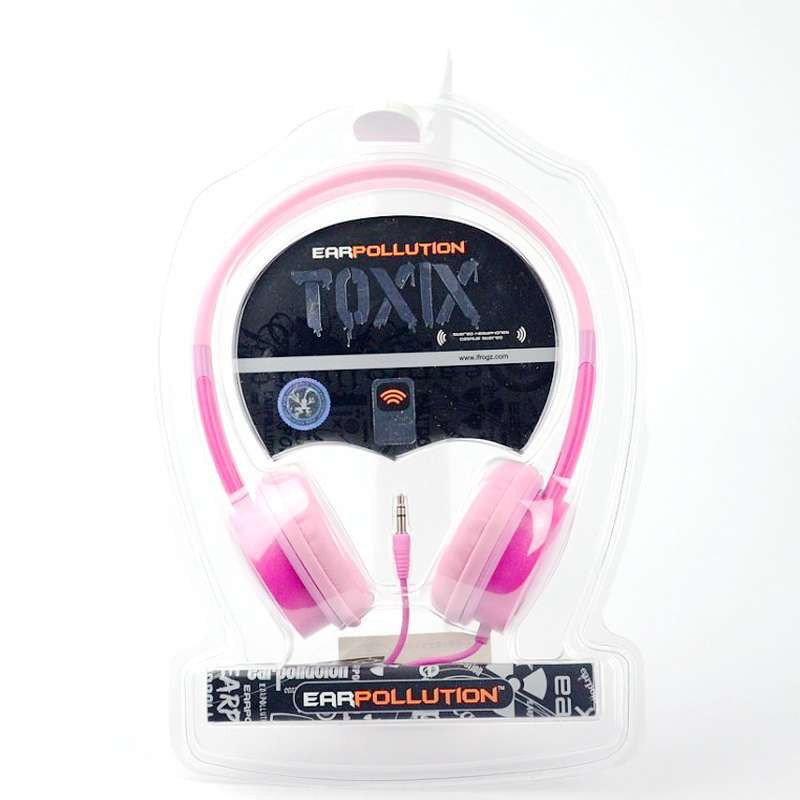 iFrogz(爱蛙)Toxix炫动轻便头戴式个性音乐时尚耳机粉色