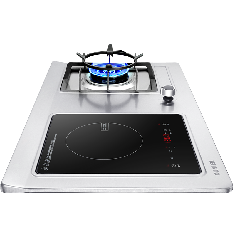 欧尼尔(OUNIER)A15气电两用灶燃气灶嵌入式煤气灶台嵌两用不锈钢家用大火力双灶聚能节能猛火台式灶台灶炉具灶具天然气