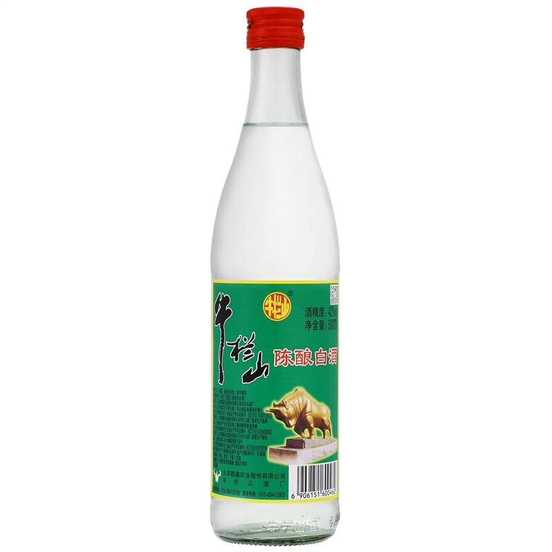 牛栏山 陈酿(牛白瓶/白牛二) 42度 500ml 单瓶 浓香型白酒