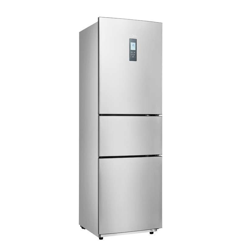 美的(Midea)BCD-216TESMQ 216升 中门可调温 电脑控温 时尚面板 分类保鲜家用节能 三门电冰箱