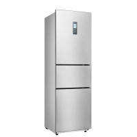美的(Midea)BCD-216TESMQ 216升 中门可调温 电脑控温 时尚面板 分类保鲜家用节能 三门电冰箱