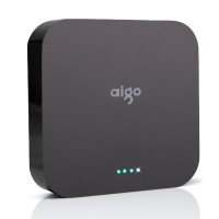 aigo 10000毫安 OL10400 黑色 双USB输出 通用便携移动电源/充电宝