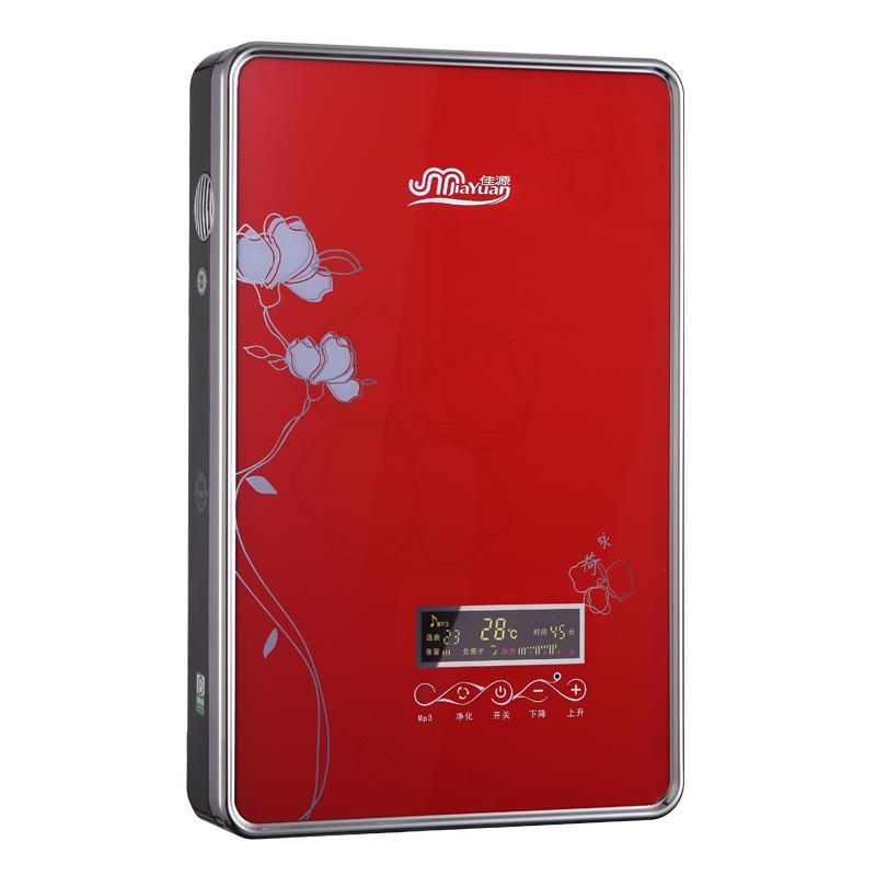 佳源即热式热水器DSF5-75(红荷)(音乐)即热式电热水器 可听歌洗澡