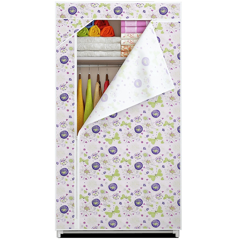 索尔诺衣柜 简易 布衣柜 单身简易 组合折叠衣橱 防尘防潮布衣橱 整理收纳柜8501