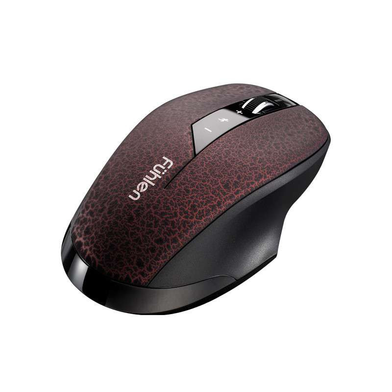 Fuhlen 富勒 A50G节能无线鼠标 裂纹红