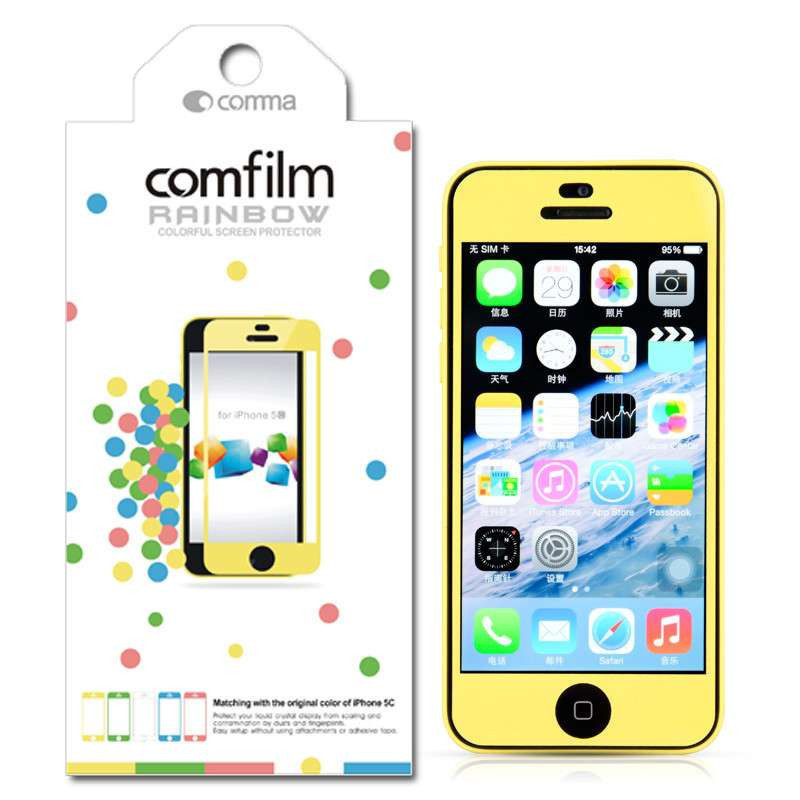 Comma(珂玛)彩虹手机保护膜苹果iPhone5c