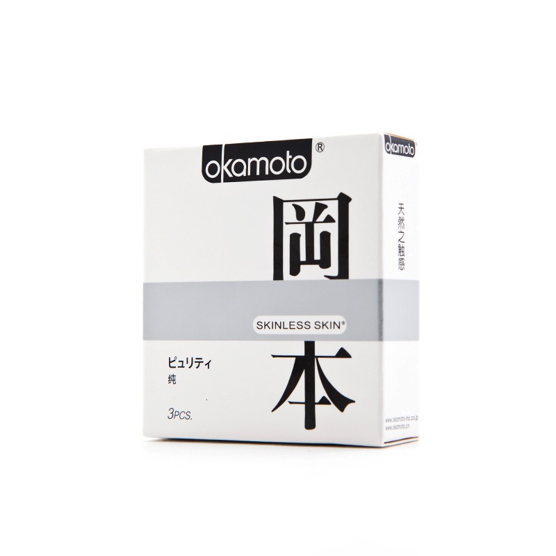 冈本避孕套清新无味SKIN纯3片装