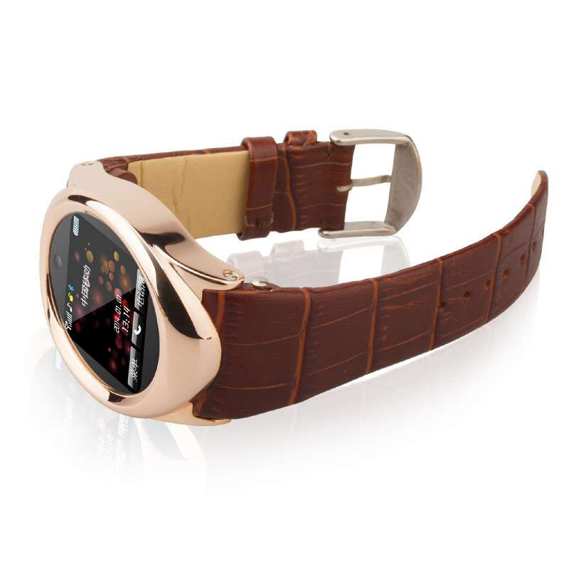 Hi-PEEL智能手表 Hi777 棕表带玫瑰金