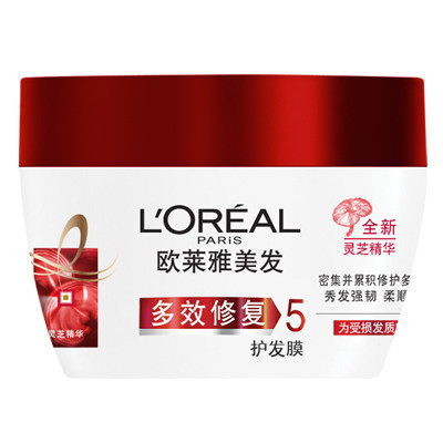 欧莱雅(LOREAL)多效修复护发膜250ml(受损发质,修护)