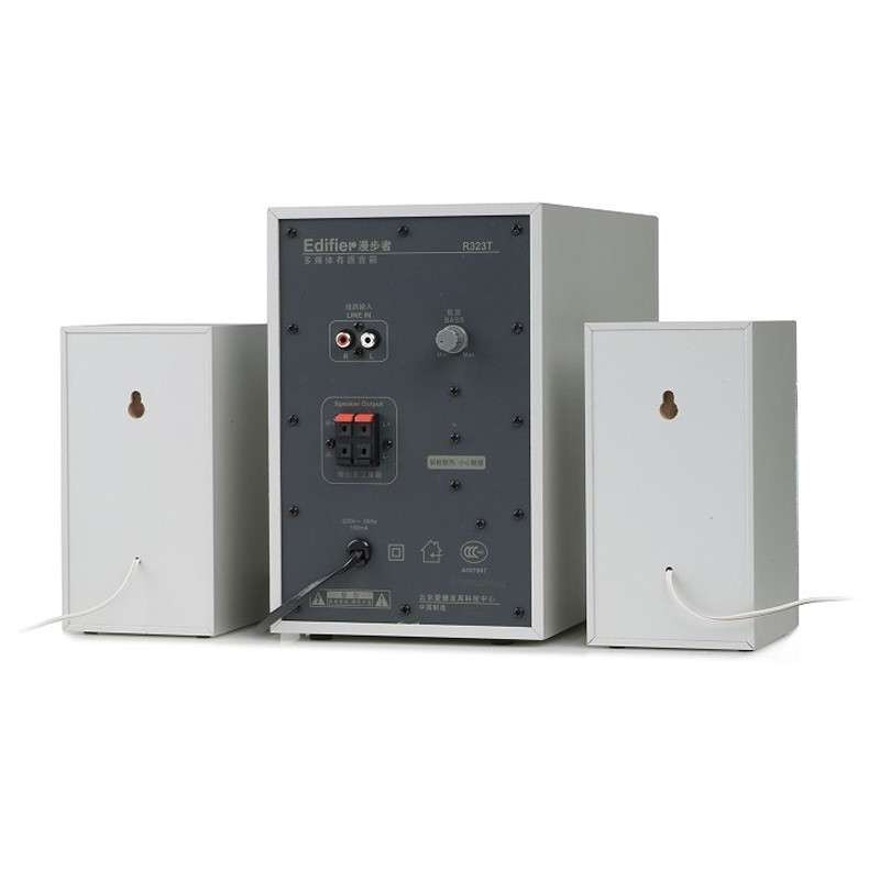 漫步者(EDIFIER) R323T 多媒体2.1声道电脑音箱 木质低音炮