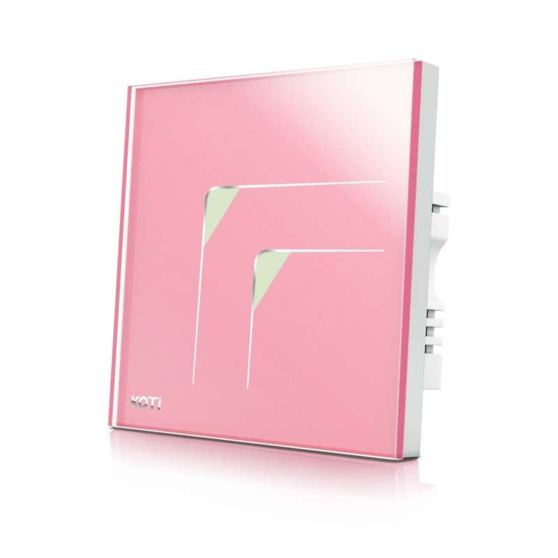柯帝(KOTI)触摸遥控开关后现代单控智能开关 双路 藕荷紫
