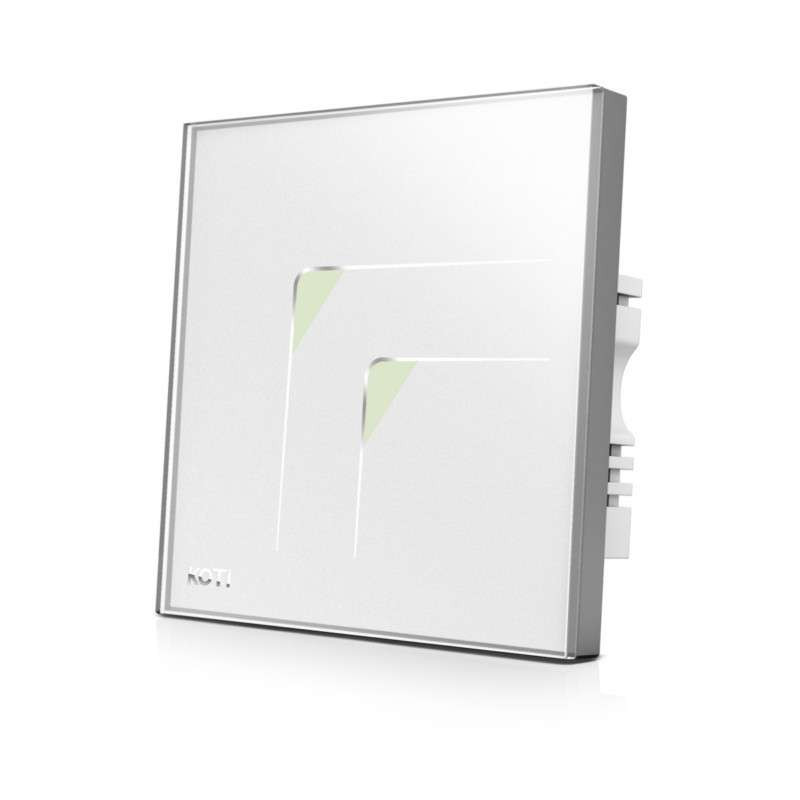 柯帝(KOTI)触摸遥控开关后现代单控智能开关 双路 珍珠白