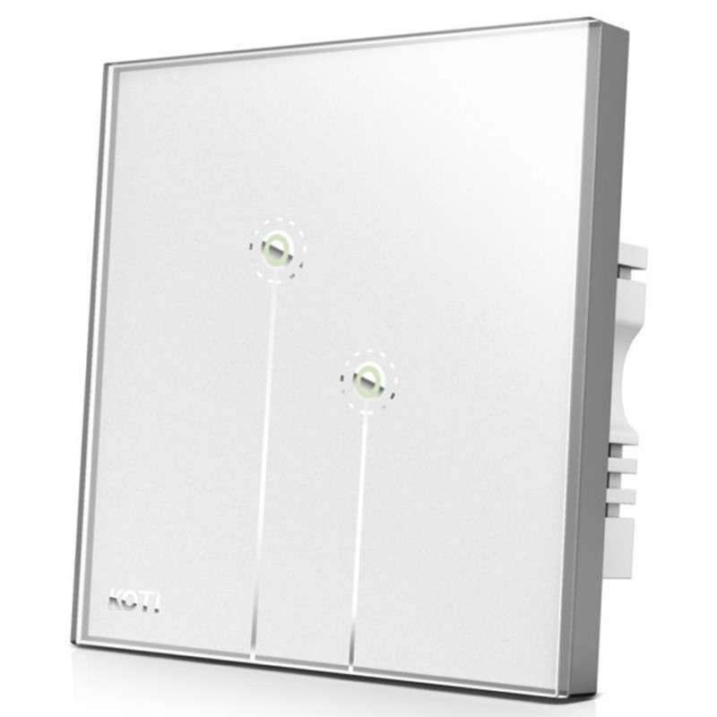 柯帝(KOTI)触摸遥控开关印象之美智能调光开关 双路 珍珠白