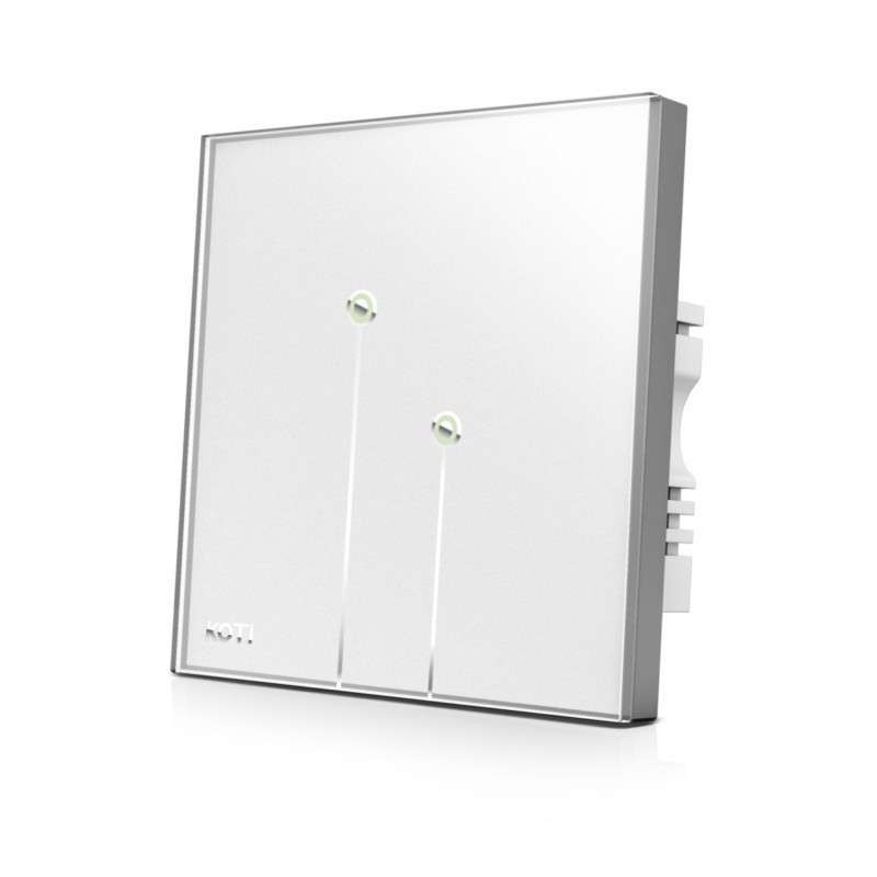 柯帝(KOTI)触摸遥控开关印象之美单控智能开关 双路 珍珠白
