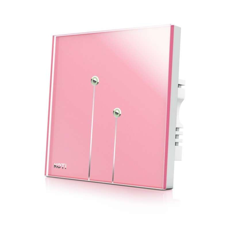 柯帝(KOTI)触摸遥控开关印象之美单控智能开关 双路 藕荷紫