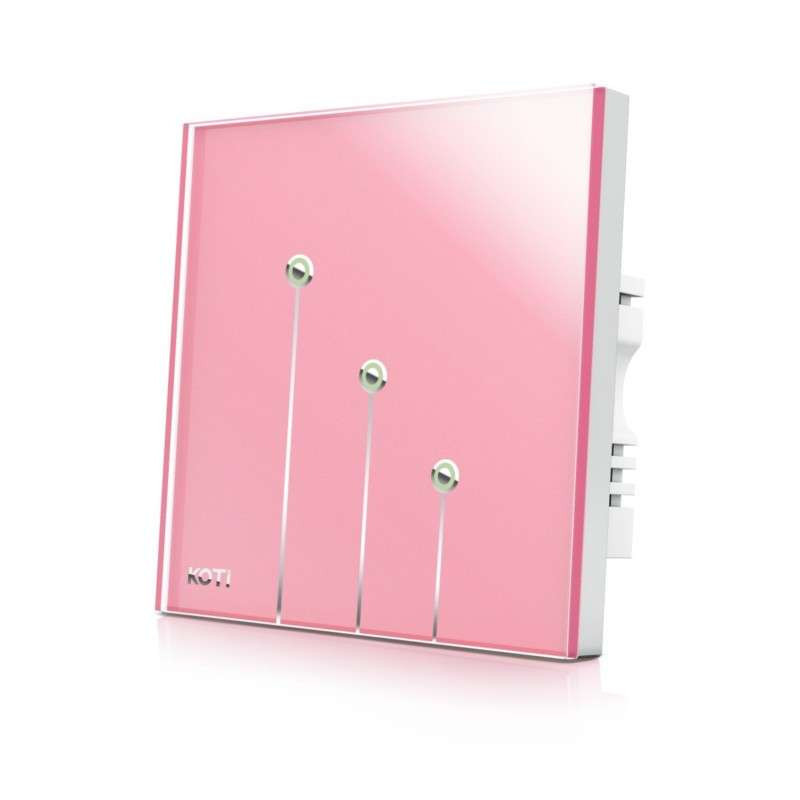 柯帝(KOTI)触摸遥控开关印象之美单控智能开关 三路 藕荷紫