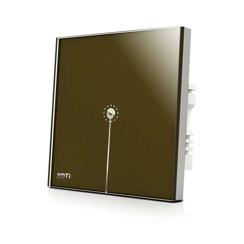 柯帝(KOTI)触摸遥控开关印象之美智能调光开关 单路 咖啡褐