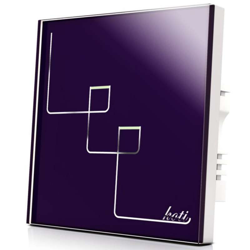 柯帝(KOTI)触摸遥控开关飞天之舞单控智能开关 双路 星空蓝