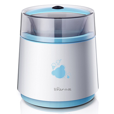 小熊(Bear)冰淇淋机 BQL-A08A1 0.8L迷你蓝色雪糕机 双向搅拌 双层保温冷冻桶