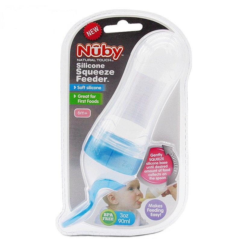 努比nuby硅胶辅食喂食器90ml 67648