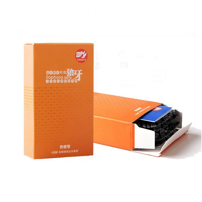 [苏宁超市]倍力乐 狼牙避孕套 (冰热型10只+热感型10只) 4倍螺纹大颗粒刺激安全套 成人用品 情趣用品