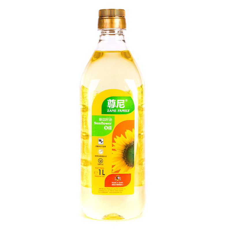 尊尼(ZOE) 葵花籽油1L /瓶装西班牙原装进口
