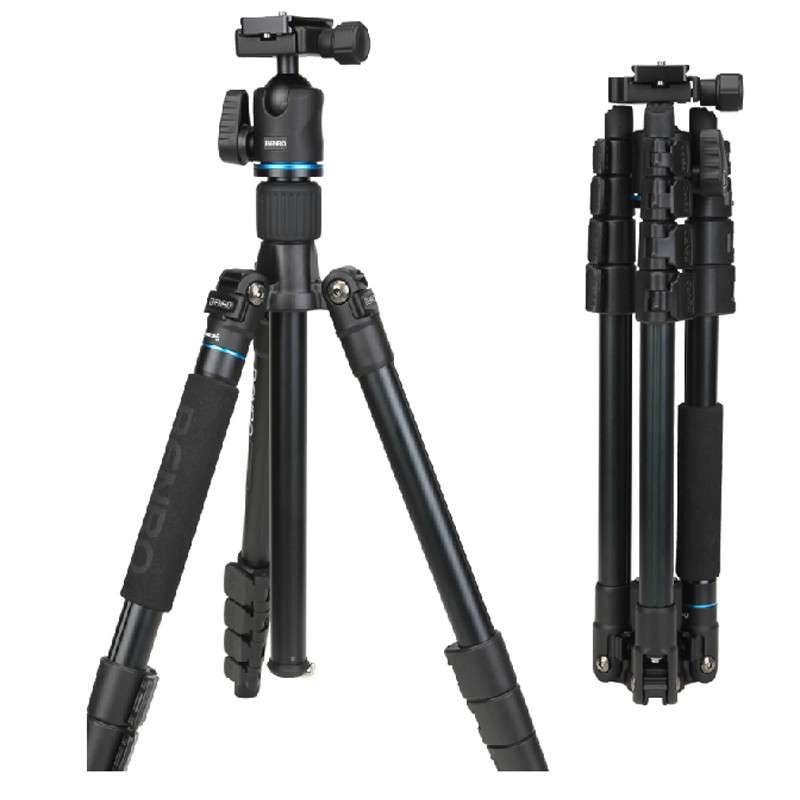 BENRO 百诺IT25 单反相机摄影铝合金三脚架便携数码专业角架云台套装配件独脚 折合高度415mm