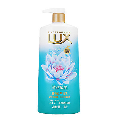 力士(Lux)沐浴露 爽肤沐浴乳清盈悦爽1KG[联合利华]