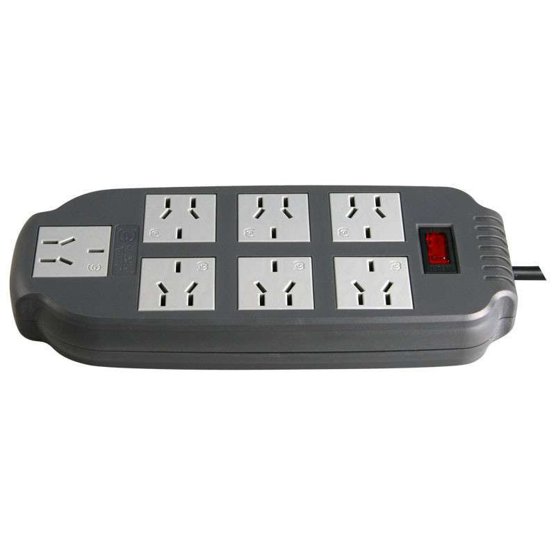 可来博黑色经典插座接线板插线板插排防雷击电源插座STY-1-EX7