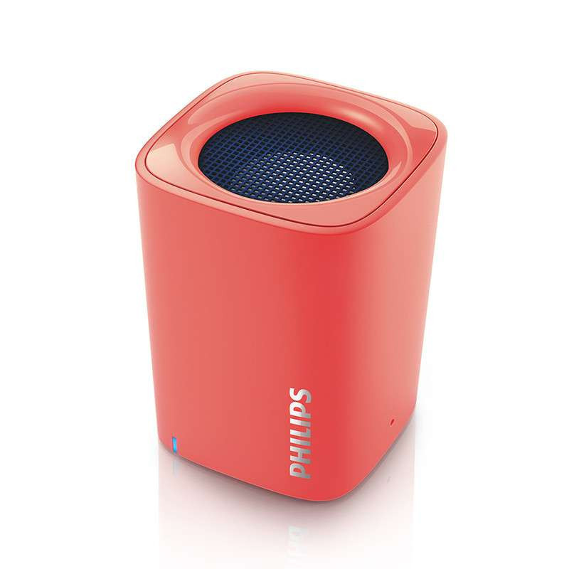 Philips/飞利浦BT100 红色音乐精灵 蓝牙音箱 便携迷你手机/电脑低音炮小音响 免提通话