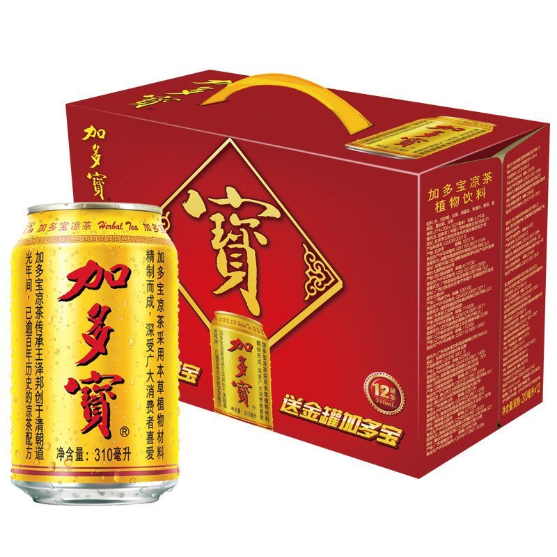 [苏宁易购超市]加多宝凉茶310ml*12