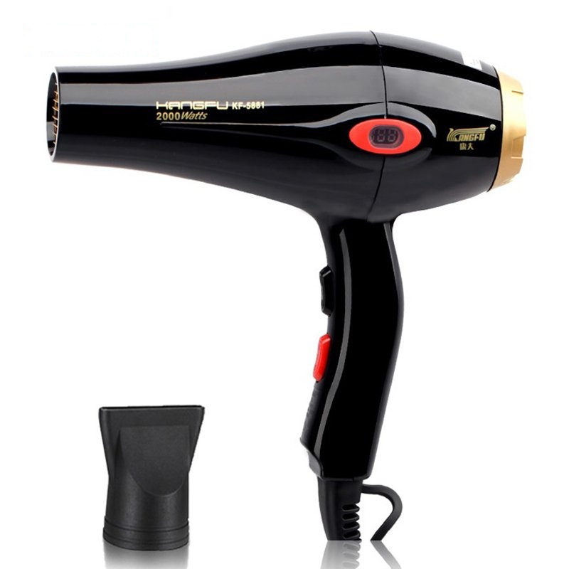 康夫(CONFU)专业电吹风机 KF-5881 液晶显示家用发廊2000瓦大功率冷热风吹风筒