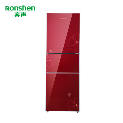 容声冰箱三门BCD-201MB/DS 钢化玻璃面板 中门软冷冻变温(蝶恋花)