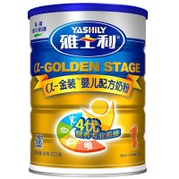雅士利(Yashily)a金装婴儿配方奶粉1段(0-6个月)900g 进口奶源