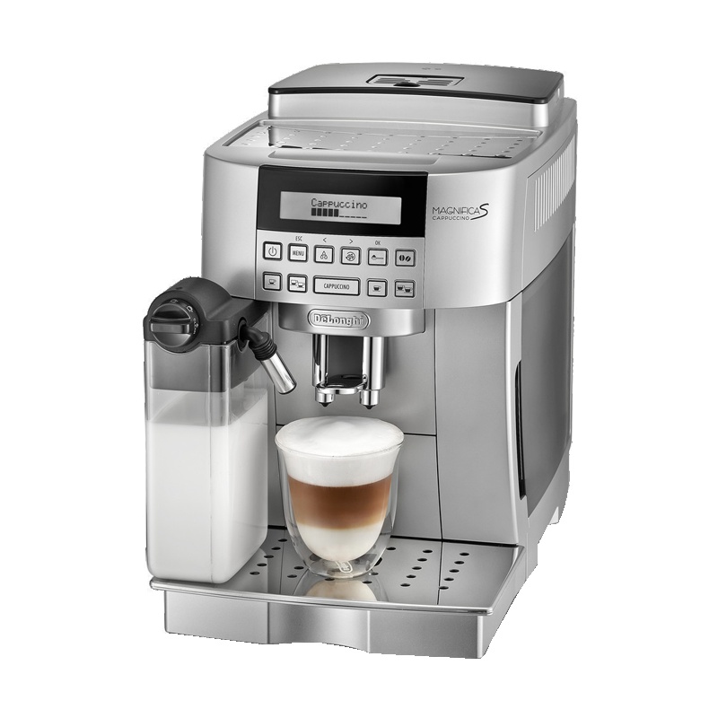 德龙（DeLonghi）ECAM22.360全自动咖啡机 蒸汽式自动奶泡研磨萃取一体豆粉两用 家用办公室意式浓缩卡布奇诺