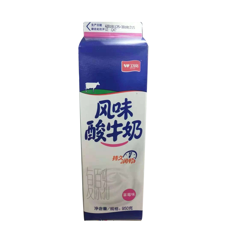 卫岗屋顶草莓酸牛奶950g