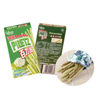 格力高 双层百力滋装饰饼干棒抹茶香草味45g/盒