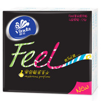 维达(Vinda)手帕纸 Feel系列黑色魅惑香四层手帕纸*12包