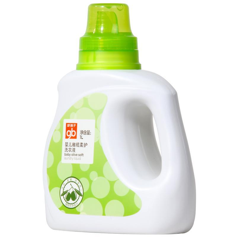 好孩子(goodbaby)婴儿橄榄柔护洗衣液超值特惠装1L+500ml