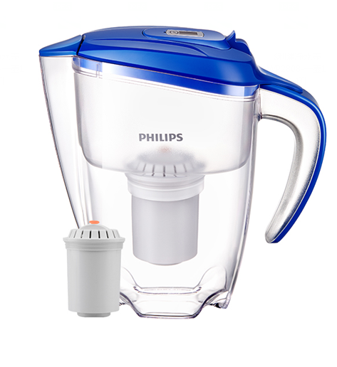 飞利浦 Philips 家用净水器 WP2804净水壶 滤水壶 自来水滤水器 高精度复合滤芯 自配一芯