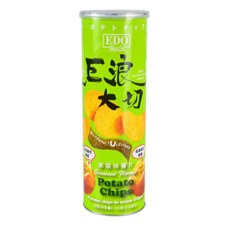 EDO PACK 薯片(紫菜味) 150g/罐