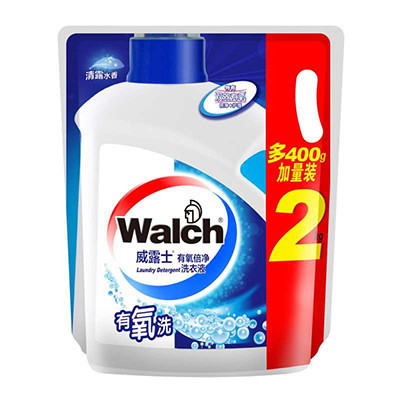 威露士 洗衣液有氧倍净 2kg 加量装机洗除菌含消毒成分