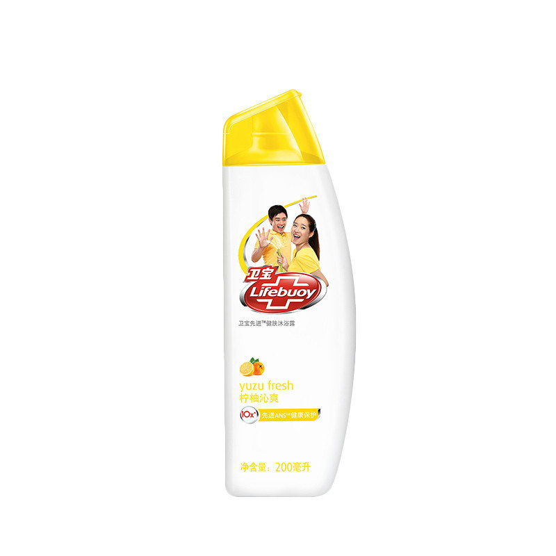 卫宝 (Lifebuoy) 先进健肤沐浴露 柠柚沁爽200ml[联合利华]