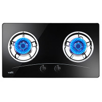 华帝(vatti)台嵌两用燃气灶JZT-i10007B黑晶面板 天然气