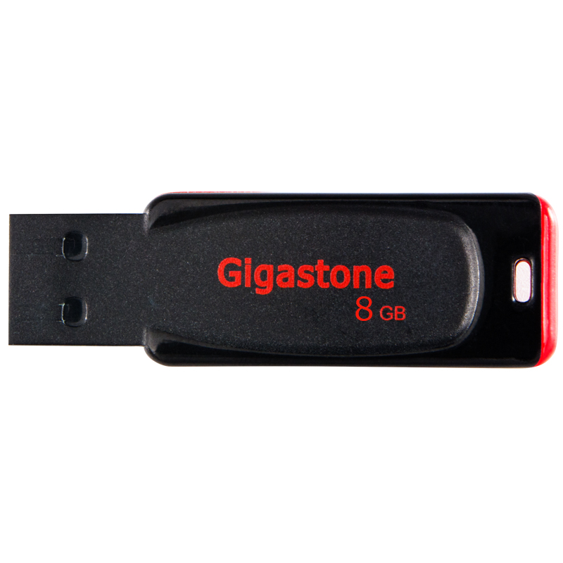 立达(Gigastone)USB2.0 8G U盘 黑红色